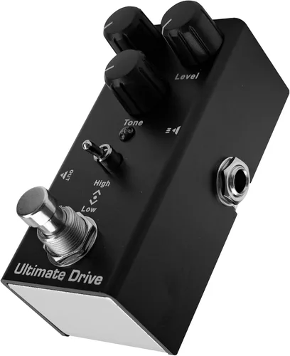 Vista 14 de Mini pedal de efectos de guitarra eléctrica, carcasa de metal, adaptador de CC de 9 V, True Bypass para kit de guitarra eléctrica múltiple