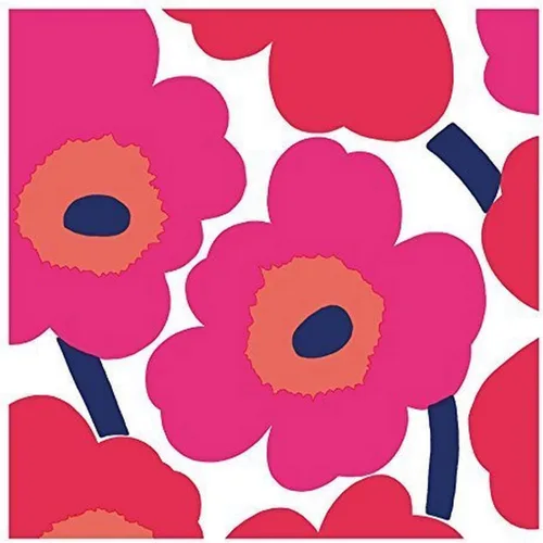Vista 20 de IHR Ideal Home Range Servilletas de cena Marimekko desechables de 3 capas de papel, 8.5 x 4.5 pulgadas, Juhannustaika, 16
