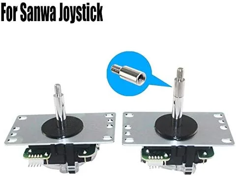 Vista 3 de Arcity 3 unids clásico Arcade Joystick Eje Extensor Varilla Jamma Extensión para Sanwa Joystick 0591in DIY Controller Metal Nuevo