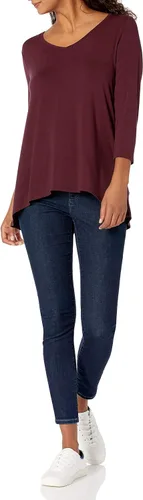 Vista 5 de Tienda Essentials - 2 Camisetas de manga 34 con cuello en V para mujer