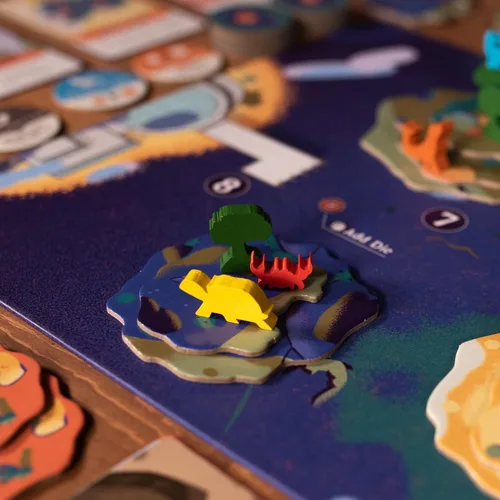 Vista 6 de Emerge - Juego de mesa - Explora nuevas islas y ecosistemas de investigación, juego de estrategia de rodamiento de dados, juego familiar para niños