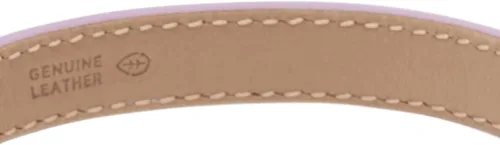 Vista 3 de Fossil - Pulsera de acero inoxidable y cuero genuino para mujer