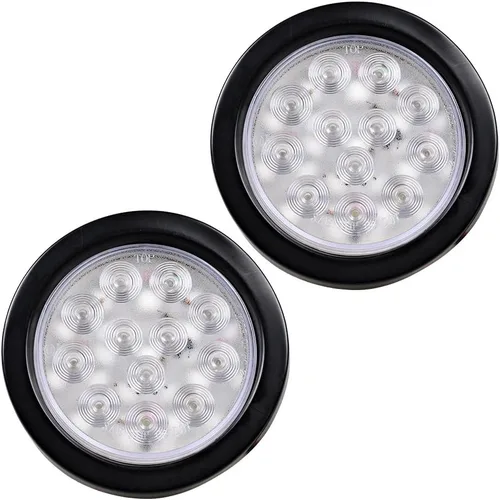 Vista 57 de Kit de tapones de cableado con cubierta de hule para luz trasera LED redonda de 4", 12 ledes, para RV, camioneta