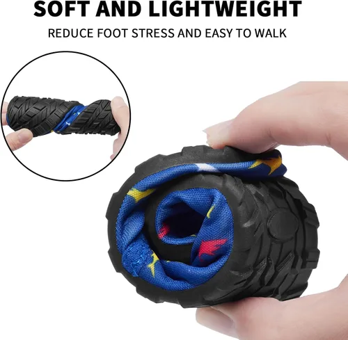 Vista 4 de Limberun Zapatos de agua para niños y niñas, zapatos deportivos acuáticos de secado rápido, ligeros, para piscina, playa, antideslizantes
