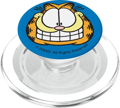 Vista 8 de Garfield Sonrisa PopSockets PopGrip estándar