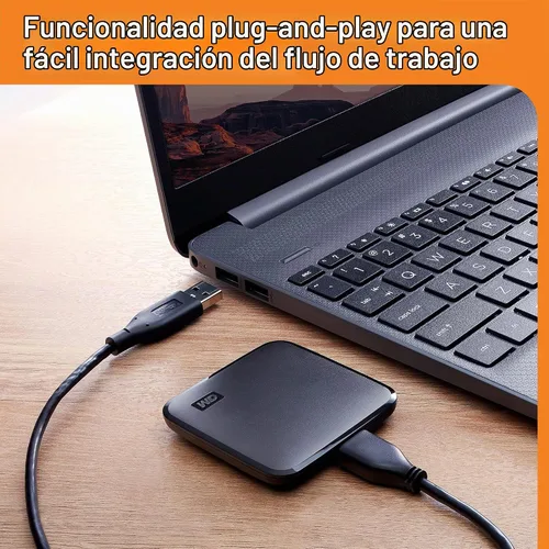 Vista 8 de WD 1TB Elements SE - SSD portátil, USB 3.0, compatible con PC, Mac - WDBAYN0010BBK-WESN