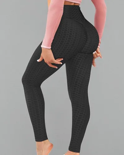 Vista 6 de AIMILIA - Leggings deportivos sexys para mujer, de cintura alta, anti-celulitis, con control de abdomen y levantamiento de glúteos, ideales