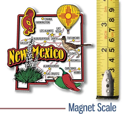 Vista 2 de Imán de mapa estatal jumbo