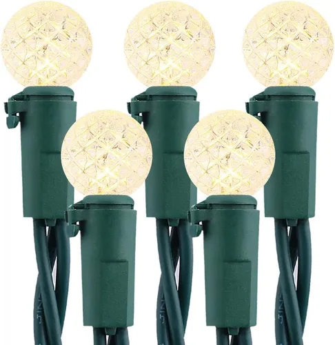 Vista 12 de Brizled - Luces de Halloween moradas y naranjas, 7.5 mt, 70 luces LED G12, de 120 V, enchufables, luces moradas y naranjas, juego de luces