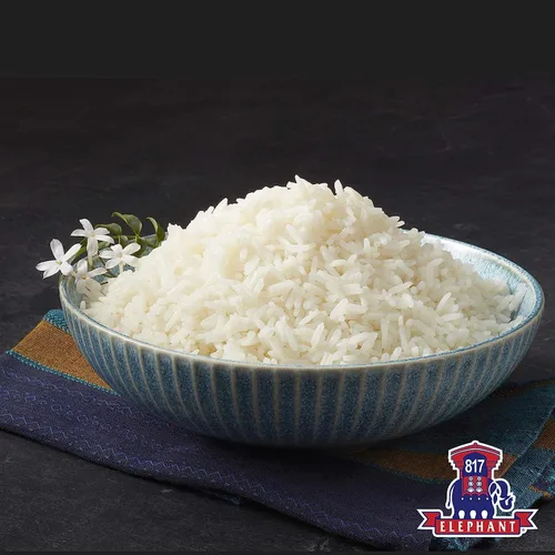 Vista 5 de Arroz jazmín elefante 817 blanco hom mali tailandés, 2 libras (paquete de 2) Auténtico arroz blanco, ideal para recetas tailandesas, curry