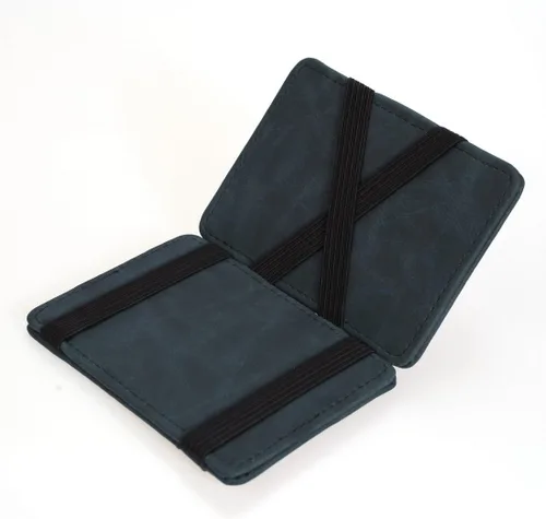 Vista 5 de Epoint Tarjetero de cuero para tarjetas de visita de piel, Gris pizarra oscura-ECM07A04, Cartera de viaje