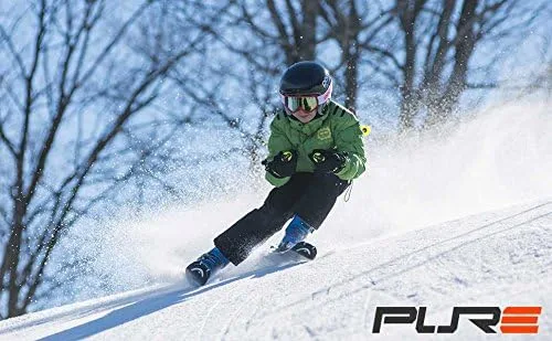Vista 5 de Pure Athlete Calcetines de esquí de lana de alpaca para niños, calcetines de esquí de lana cálida para niños, niñas, esquí, snowboard