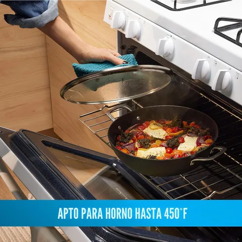 Vista 4 de Calphalon - Juego de cocina esencial clásico, antiadherente, anodizado de 10 piezas