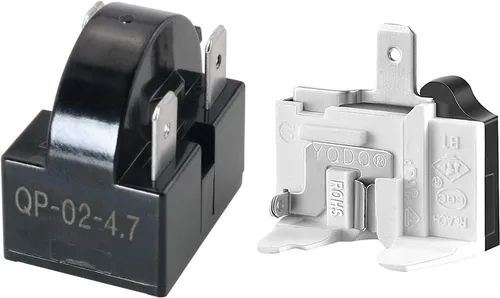 Vista 5 de Kit de relé de arranque de refrigerador y protector contra sobrecargas - QP2-4R7 Relés PTC de 4.7 ohmios, 1 pin y protectores 6750C-0005P