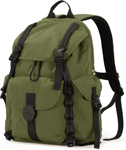 Vista 9 de Mochila de viaje mixi, mochila de cabina, mochila para laptop, aprobada para vuelos, mochila ligera para senderismo, mochila de negocios al aire