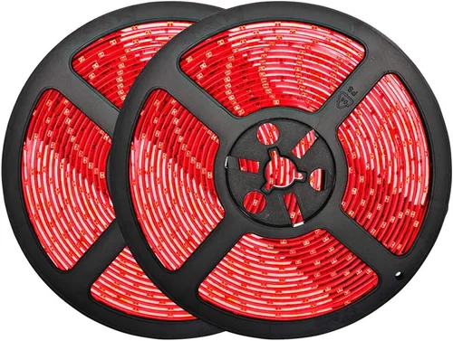 Vista 4 de Tiras de luces LED verdes de 32.8 pies, impermeables IP65 SMD2835 regulables 600 LEDs 12V cortables para gabinete, automóvil, bar, dormitorio