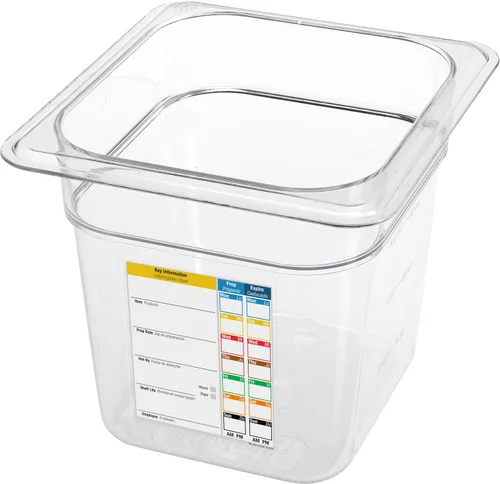 Vista 10 de Carlisle FoodService Products PermaLabel - Recuento de etiquetas, 4" de profundidad, transparente