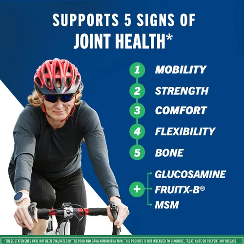 Vista 8 de Move Free Suplemento avanzado de apoyo articular MSM de glucosamina condroitina, apoya la movilidad, comodidad, fuerza, flexibilidad y hueso, 120