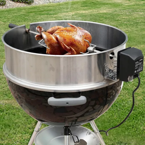 Vista 4 de Onlyfire Soporte universal del motor del asador del acero inoxidable de la parrilla de la barbacoa