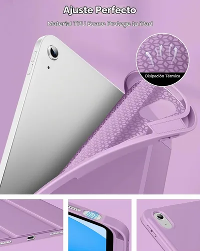 Vista 3 de DTTO Funda para iPad (A16) de 11ª Generación de 11 Pulgadas 2025, Funda para iPad de 10ª Generación de 10.9 Pulgadas 2022, Funda Protectora Trasera