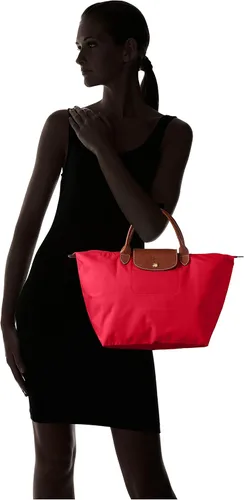 Vista 4 de Longchamp Le Pliage - Bolso mediano para mujer, color rojo