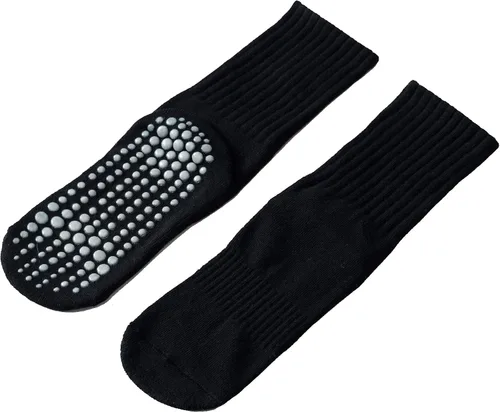Vista 7 de Calcetines de yoga y pilates con empuñaduras para mujer, antideslizantes, coloridos, teñido anudado, acolchados, calcetines para bailar en barra