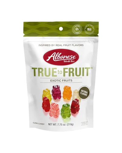 Vista 17 de Albanese World's Best True to Fruit™ - Gomitas de frutas favoritas estadounidenses, bolsa de caramelo de 0.75 onzas (paquete de 200)