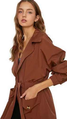 Vista 5 de Trendyol Women Oversize Double-Breasted Woven Trench Coat