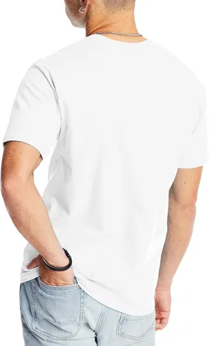 Vista 2 de Hanes Unisex T-Shirt, Beefy Crewneck Cotton T-Shirt, Unisex Crewneck Cotton Tee, Unisex Classic Crewneck Cotton Tee (1 Pack)