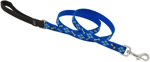 Vista 3 de LupinePet Originals - Correa acolchada de 1/2 pulgada para perros pequeños con asa acolchada de 6 pies