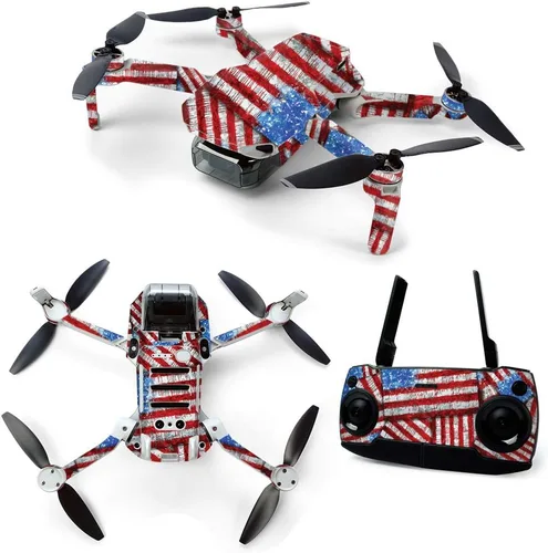 Vista 10 de MightySkins Skin para DJI Mavic Mini Drone Quadcopter portátil – Flor de almendra Funda protectora de vinilo duradera y única Fácil de aplicar