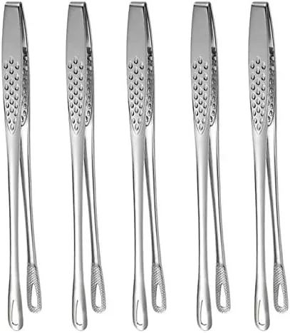 Vista 10 de Gold - Pinzas para servir alimentos, cocina, barbacoa, parrilla, freír, acero inoxidable, 2
