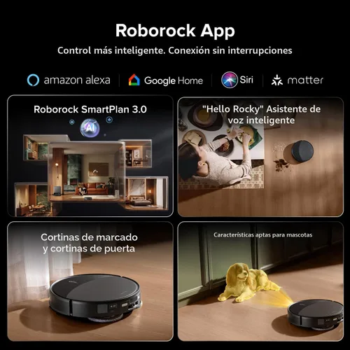 Vista 9 de roborock Saros 20 Robot aspiradora y trapeador, 36,000 Pa, 3.46 pulgadas de umbral de doble capa, 3.14 pulgadas ultra delgado, cero enredos, lavado