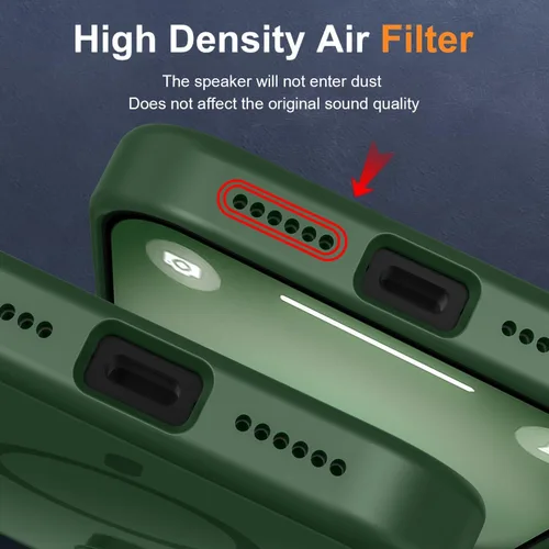 Vista 519 de MOCCA - Funda magnética resistente para iPhone XR de 6.1 pulgadas, compatible con MagSafe, funda con protección contra caídas de grado militar