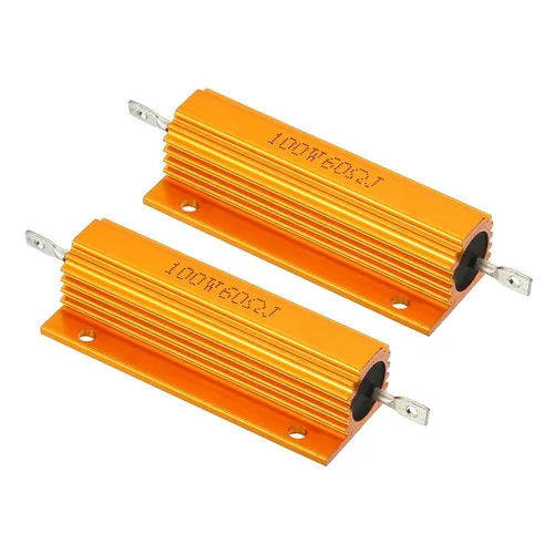 Vista 43 de PATIKIL 100 W 0,01 Ohm Resistencia con carcasa de aluminio, 2 paquetes de resistencias con carcasa de aluminio, resistencias bobinadas en caja