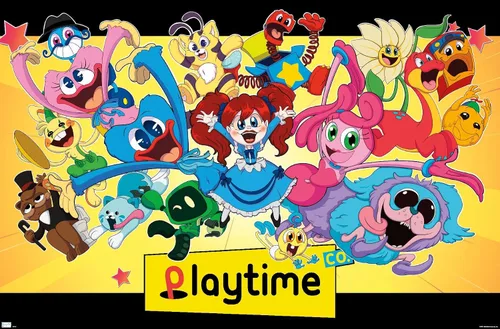 Vista 9 de Trends International Poppy Playtime - Póster de pared grupal, 14.72 x 22.37 pulgadas, versión enmarcada de madera de granero