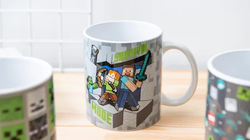 Vista 12 de Zak Designs Minecraft - Juego único de tazas de café de cerámica, tazas de café con mango cómodo para regalos de jugadores, aptas para lavavajillas