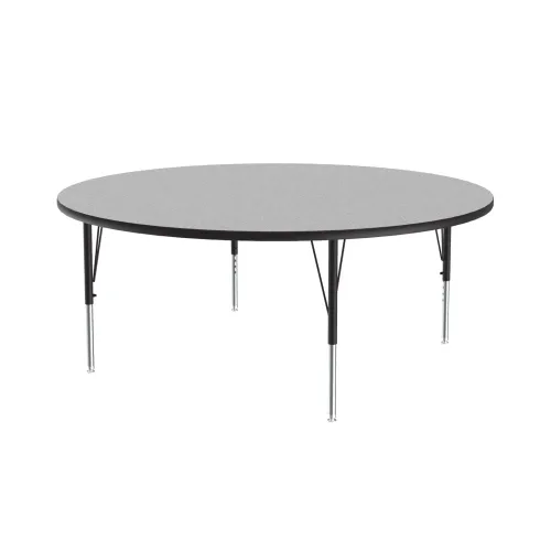 Vista 48 de Correll Mesa de Actividades Rectangular para Aula de 24"x36", Altura Ajustable (19"-29"), Granito Negro Laminado Térmico Fusionado Duradero