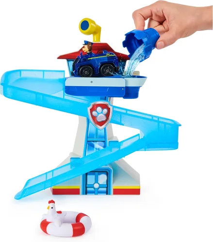 Vista 3 de Paw Patrol, Adventure Bay Juego de Baño con Vehículo de Chase con Luz, Juguete de Baño para Niños de 3 Años en Adelante