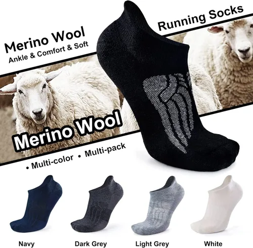Vista 5 de Busy Socks Calcetines de compresión de lana merino para hombres y mujeres, calcetines suaves y gruesos, 36 pares