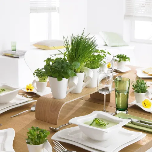 Vista 5 de Villeroy & Boch New Wave - Taza de té para café, 1 unidad (paquete de 1), color blanco Taza de té de porcelana, apta para microondas, perfecta