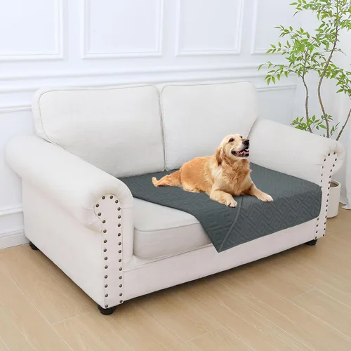 Vista 57 de hyha Manta impermeable para perros, funda suave para cama de perro, mantas para mascotas, funda impermeable para sofá y sillón para perros lavable