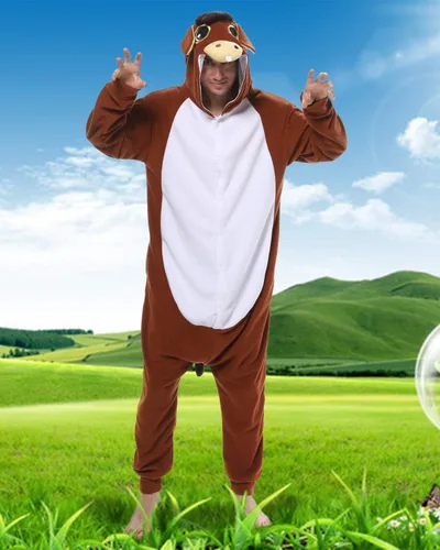 Vista 4 de Lifeye - Pijama para adulto con diseño de burro
