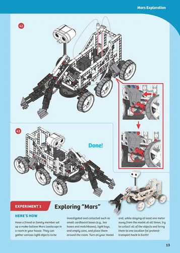 Vista 4 de Thames & Kosmos Máquinas de control remoto: Exploradores espaciales Kit de experimentos de vástago de ciencia e ingeniería Construye 10 modelos