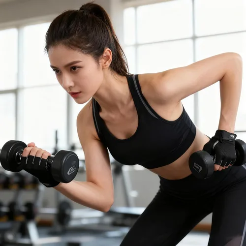Vista 2 de Men & Women Fingerless Gym Gloves - Anti-Slip Breathable Workout Gloves for Weightlifting, Cycling, Training & Sports