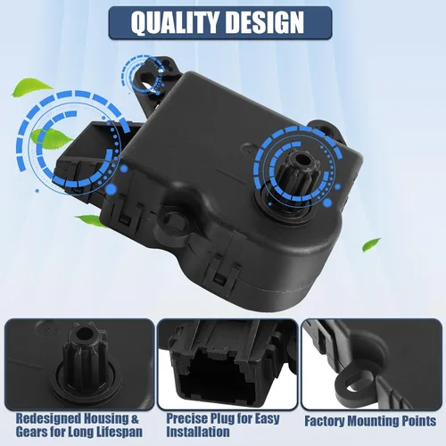Vista 4 de Actuador de puerta de mezcla de calentador HVAC para Ford F-150 2009-2014, Ford Expedition 2010-2017, Lincoln Navigator 2009-2016, OE 604-252