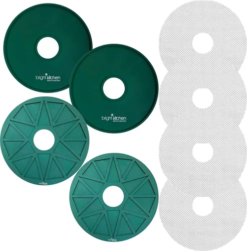 Vista 7 de Cracker Chip - Hoja deshidratadora de silicona con bordes, no tóxica para deshidratadores redondos Nesco, molde de labios, retiene líquidos de masa
