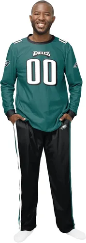 Vista 25 de FOCO NFL mens Nfl Team Logo Gameday Ready Jersey Pajama Set
