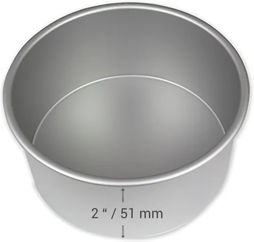 Vista 2 de PME Bandeja de aluminio profesional para hornear redonda de 9 x 2 pulgadas