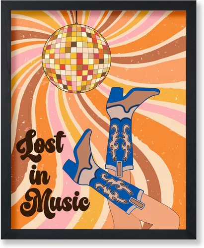 Vista 32 de Poster Master Sun Poster - Retro Rainbow Sun Print - Groovy Abstract Design - Geometric Shapes Design - Modern & Trendy Art - Chic Boho Decor